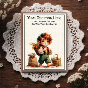 Cartão Postal Arte de Livro de Histórias com Sentimento Diariame