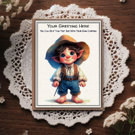 Cartão Postal Arte de Livro de Histórias com Sentimento Diário C