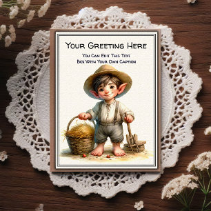 Cartão Postal Arte de Livro de Histórias de Sentimento Diariamen