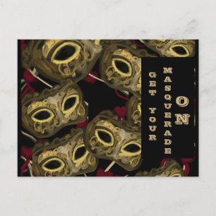 CARTÃO POSTAL ARTE DE MÁSCARAS 