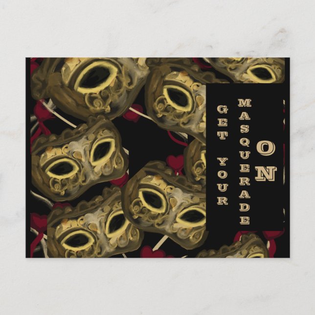 CARTÃO POSTAL ARTE DE MÁSCARAS  (Frente)