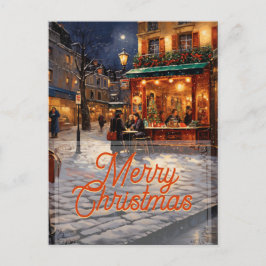 Cartão Postal Arte de Natal em Paris