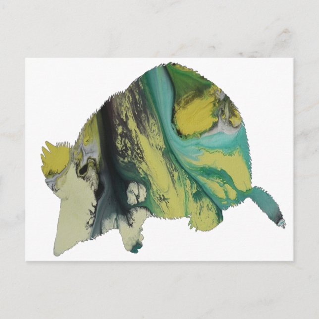 Cartão Postal Arte de Nota de Música (Frente)