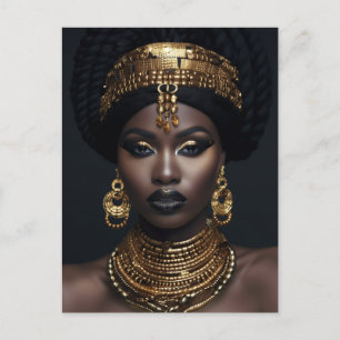 Cartão Postal Arte de Parede Afro-Americana, Arte de Mulher Negr