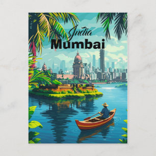 Cartão Postal Arte de parede de Mumbai Índia - Índia, pôster de 