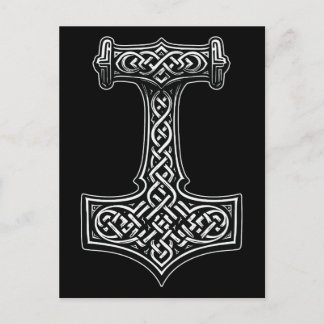 Cartão Postal Arte de Parede do Martelo de Thor – Declaração de