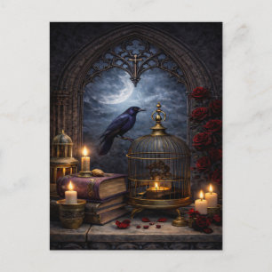 Cartão Postal Arte de Parede Gótica de Catedral – Natureza Morta
