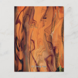 Cartão Postal Arte de Parede Única Líquida de Mármore Abstrato M