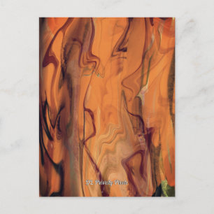 Cartão Postal Arte de Parede Única Líquida de Mármore Abstrato M