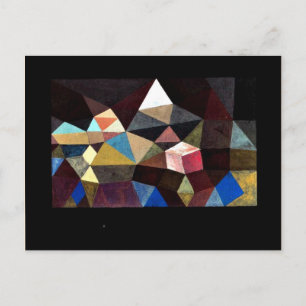 Cartão Postal Arte de Paul Klee - Paisagem Cristalina