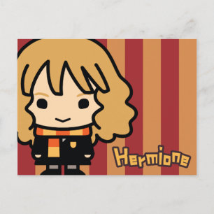 Cartão Postal Arte de Personagem de Desenho da Hermione Granger