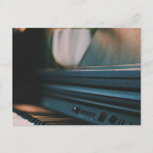 Cartão Postal Arte de Piano Fofa