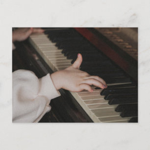 Cartão Postal Arte de Piano Incrível