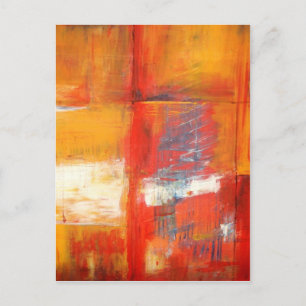 Cartão Postal Arte de Pintura Abstrata Original