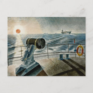 Cartão Postal Arte de Ravilious - O Sol da Meia-Noite