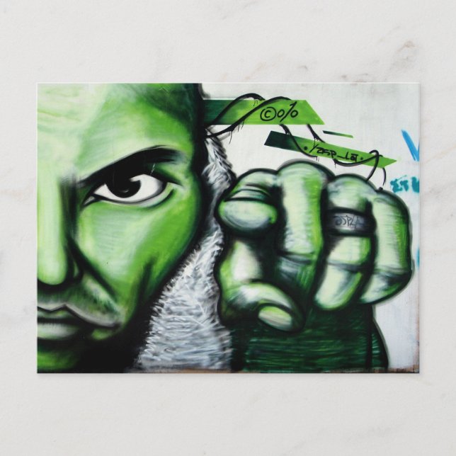 Cartão Postal arte DE RUA (Frente)