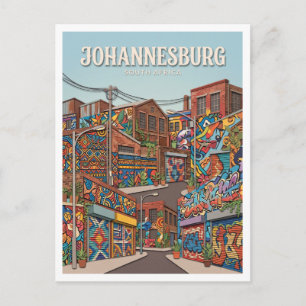 Cartão Postal Arte de Rua da Jeppestown Johannesburg África do S