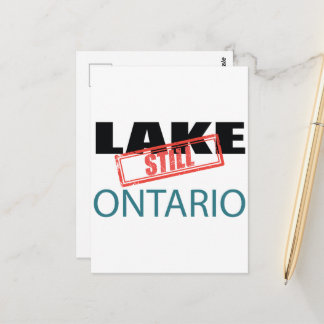 Cartão Postal Arte de selo vermelho vintage do lago Ontario
