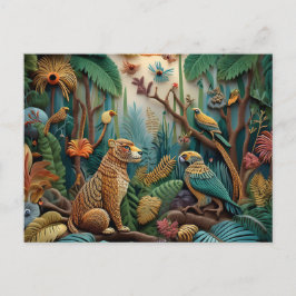 Cartão Postal Arte de String AI