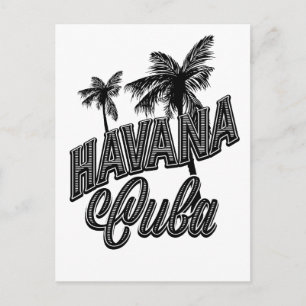 Cartão Postal Arte de tipo vintage Havana Cuba.