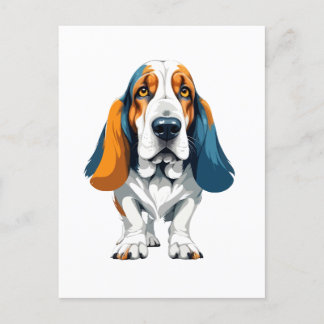 Cartão Postal Arte de Vetor de Caça de Base com Cores Vibrantes