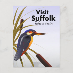 Cartão Postal Arte de Viagem Antiga Suffolk Inglaterra