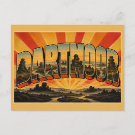 Cartão Postal Arte de Viagem Antigo Dartmoor Inglaterra