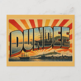 Cartão Postal Arte de Viagem Antigo Dundee Escócia