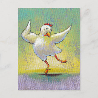 Cartão Postal Arte divertida de dança interpretativa moderna dan