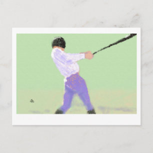 Cartão Postal Arte do Beisebol