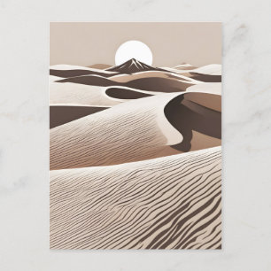 Cartão Postal Arte do deserto minimalista