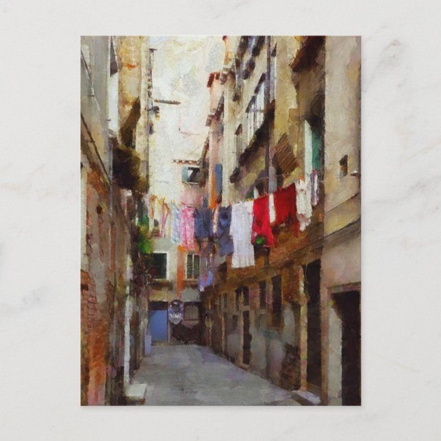 Cartão Postal Arte do Dia de Lavagem (Frente)