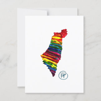 Cartão Postal Arte do Estúdio do Orgulho de Israel