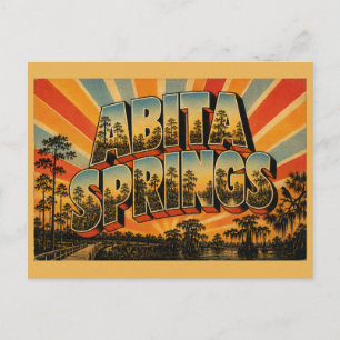 Cartão Postal Arte do Pântano da Savana de Pinheiros de Abita Sp