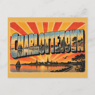 Cartão Postal Arte do Parque da Orla Marítima de Charlottetown P