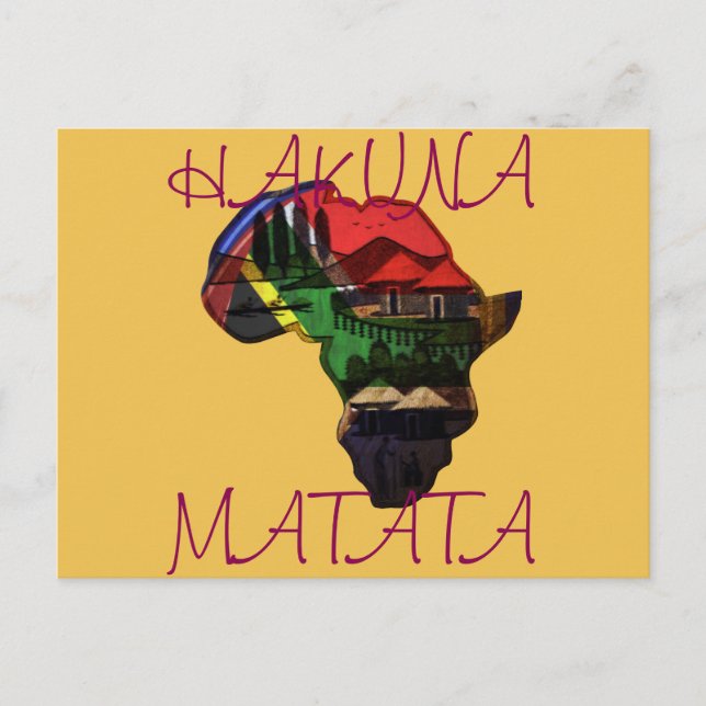 Cartão Postal Arte do Patrimônio Africano - Uma Fusão Cultural (Frente)