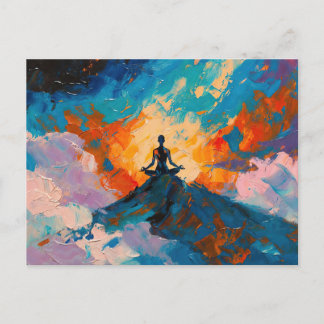 Cartão Postal Arte do Yoga (#4) pintura a óleo