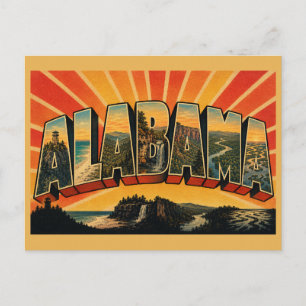 Cartão Postal Arte dos Contrafortes Apalaches da Costa do Golfo