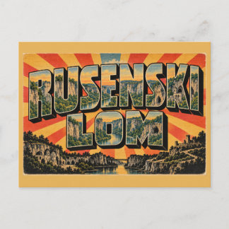 Cartão Postal Arte dos Desfiladeiros do Rio Rusenski Lom