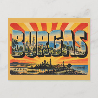 Cartão Postal Arte dos Lagos de Sal do Mar Negro de Burgas
