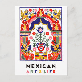 Cartão Postal arte e vida mexicana