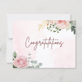 Cartão Postal Arte elegante  parabéns pelo seu feito 