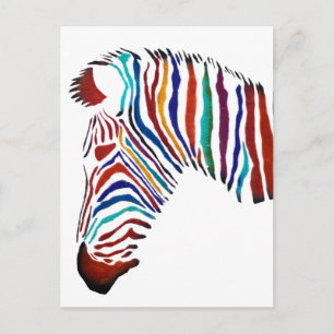Cartão Postal Arte Elétrica na Rua Zebra