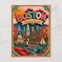 Arte em Papel de Boston Massachusetts PopCut Estad