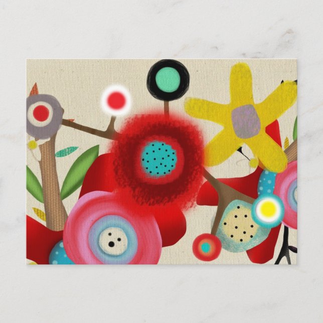 Cartão Postal Arte em Tela (Frente)