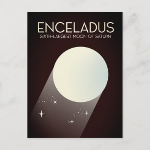 Cartão Postal Arte Espacial de Encélado.