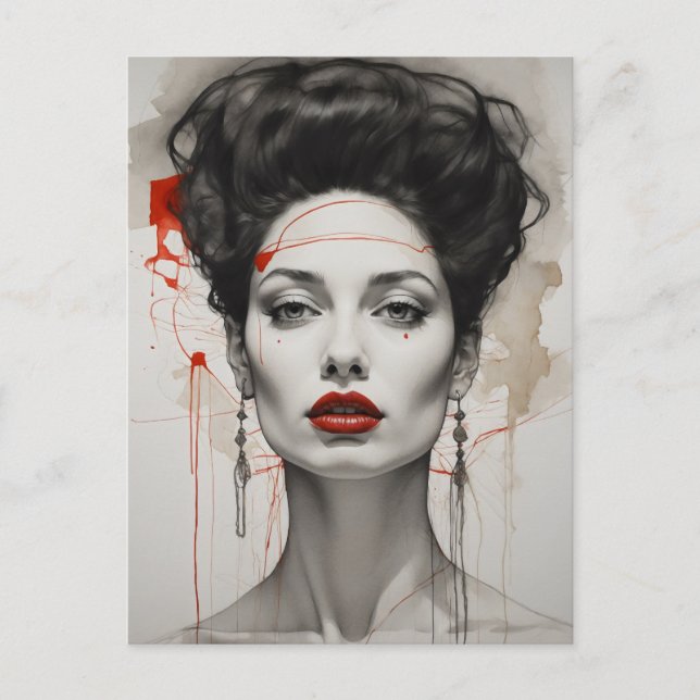 Cartão Postal arte facial (Frente)