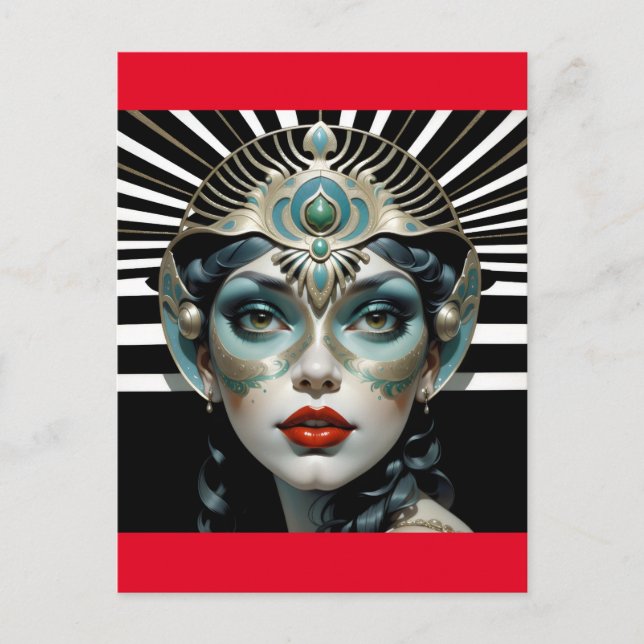 Cartão Postal arte facial (Frente)