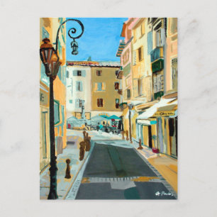 Cartão Postal Arte Fina Francesa Antiga Pintura a Óleo Impressio