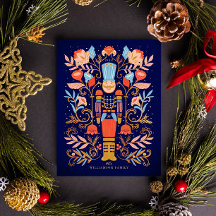 Cartão Postal Arte Floral e Foto Múltiplas do Invasor de Natal